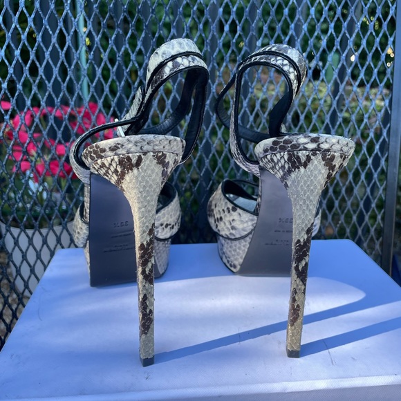 YSL Saint Laurent Python Bianca Platform 39.5 / 9.5 - Picture 3 of 5